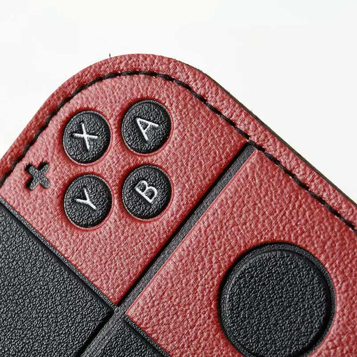 Nintendo Switch Badge Holder: Level Up Your Style: black, blue Nintendo Switch-style game controller, cartoon game-controller