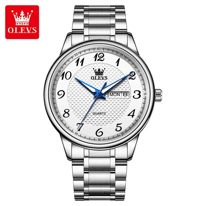 OLEVS 5667 Luxury Men's Stainless Steel Watch