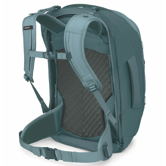 Osprey Farpoint 55L Travel Pack with Detachable Fairview 15L Day Pack - Cascade Blue/Torrent Blue