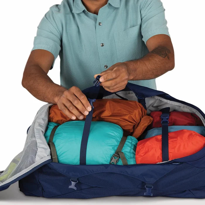 Osprey Farpoint 70L Travel Pack with Detachable Fairview Day Pack - Antique Blue