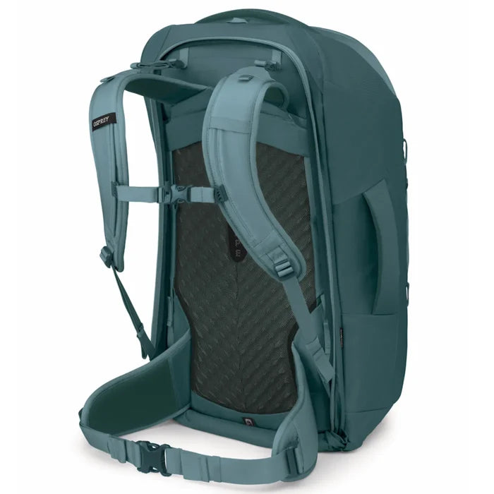 Osprey Farpoint 70L Travel Pack with Detachable Fairview Day Pack - Cascade Blue/Torrent Blue