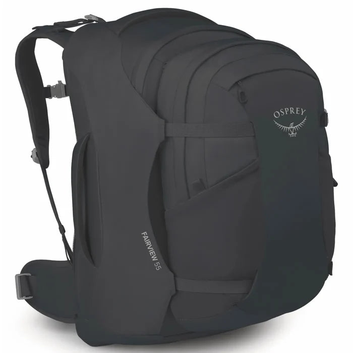Osprey Farview 55L Women's Travel Pack with Detachable Fairview Day Pack - Black