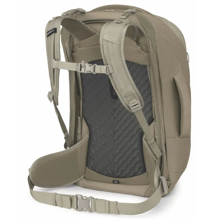 Osprey Farview 55L Women’s Travel Pack with Detachable Fairview Day Pack - Sawdust Tan