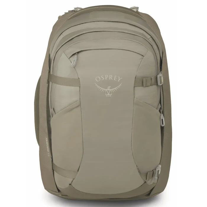 Osprey Farview 55L Women’s Travel Pack with Detachable Fairview Day Pack - Sawdust Tan