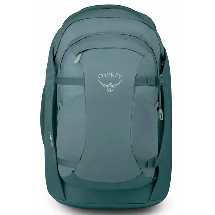 Osprey Farview 70L Women’s Travel Pack with Detachable Fairview Day Pack - Cascade Blue/Torrent Blue