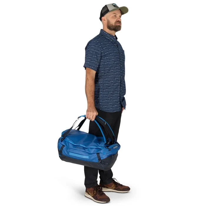 Osprey Transporter 30L Duffel Bag with Backpack Straps - Blue Flame