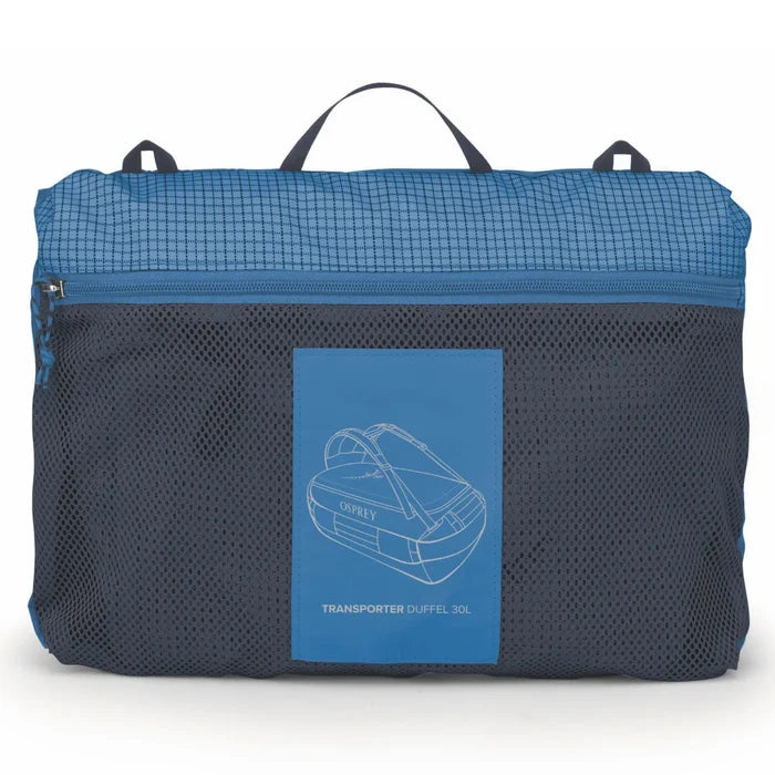 Osprey Transporter 30L Duffel Bag with Backpack Straps - Blue Flame