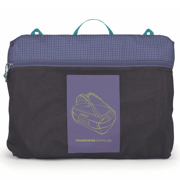 Osprey Transporter 65L Duffel Bag with Backpack Straps - Euphoria Purple