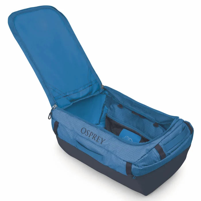 Osprey Transporter 95L Duffel Bag with Backpack Straps - Blue Flame