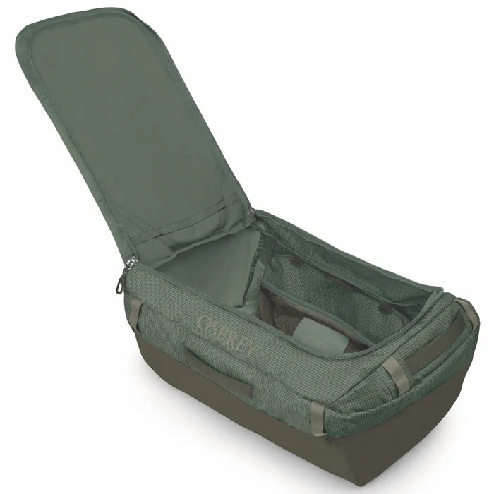 Osprey Transporter 95L Duffel Bag with Backpack Straps - Pine Leaf
