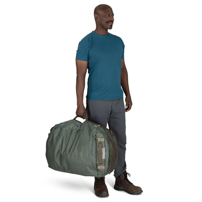 Osprey Transporter 95L Duffel Bag with Backpack Straps - Pine Leaf