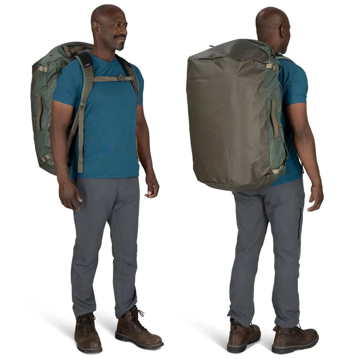 Osprey Transporter 95L Duffel Bag with Backpack Straps - Pine Leaf