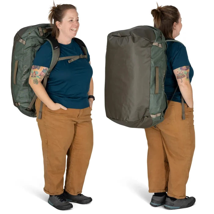 Osprey Transporter 95L Duffel Bag with Backpack Straps - Pine Leaf