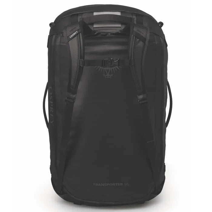 Osprey Transporter 95L Duffel Bag with Backpack Straps - Raven Black