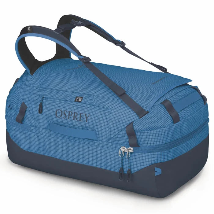 Osprey Transporter Squffel 70L Duffel Bag with Backpack Straps - Blue Flame