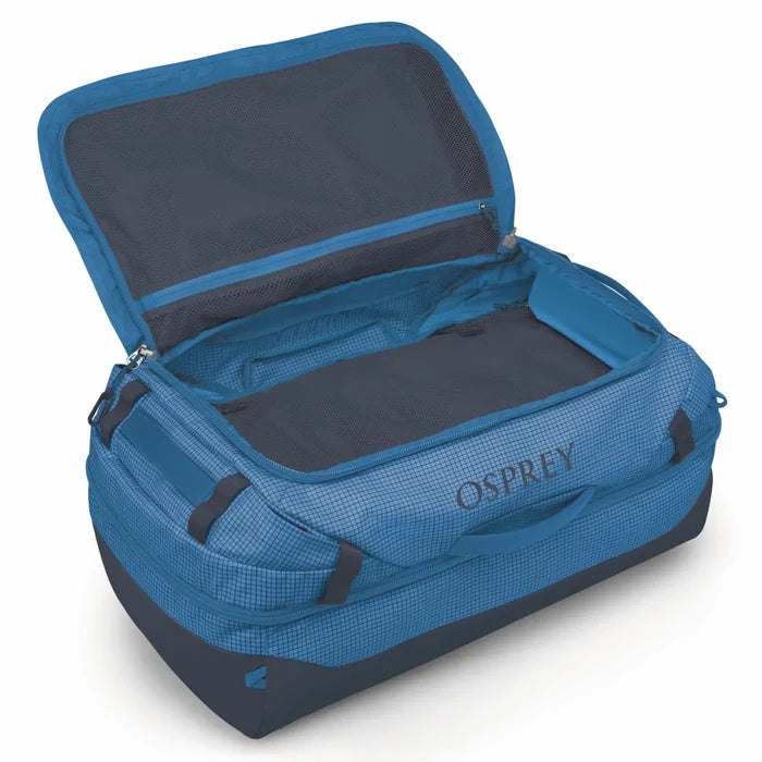 Osprey Transporter Squffel 70L Duffel Bag with Backpack Straps - Blue Flame