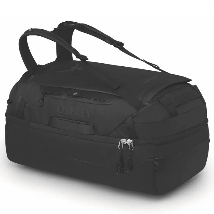 Osprey Transporter Squffel 70L Duffel Bag with Backpack Straps - Raven Black