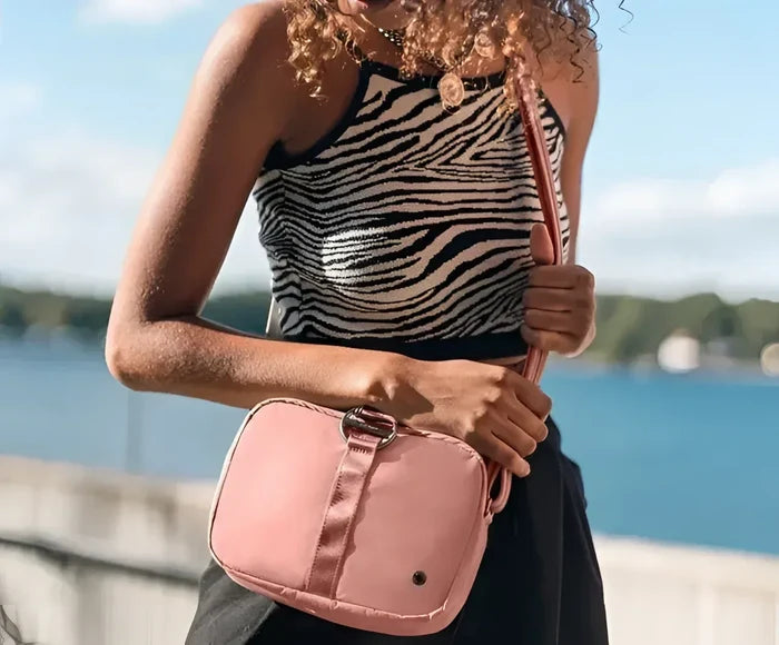 Pacsafe Citysafe CX Econyl Anti-Theft Square Crossbody Bag - Rose