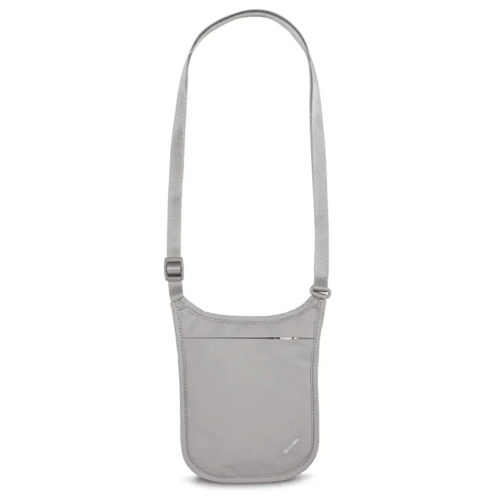 Pacsafe Coversafe V75 RFID Blocking Neck Pouch - Grey