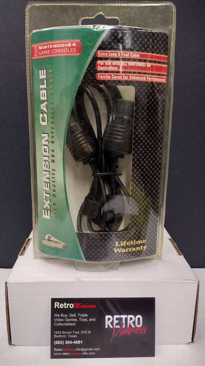 Pelican Accessories for the Nintendo 64 Extension Cable 6 FT