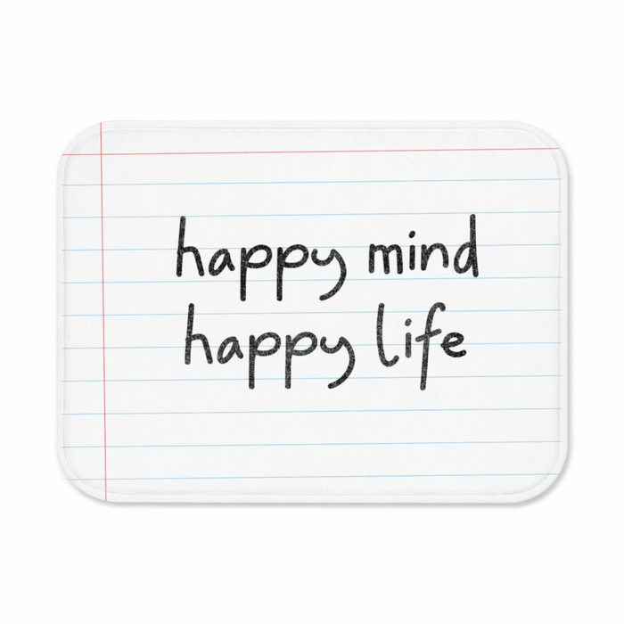 Pencil Font Bath Mat for a Joyful Mind and Body Default