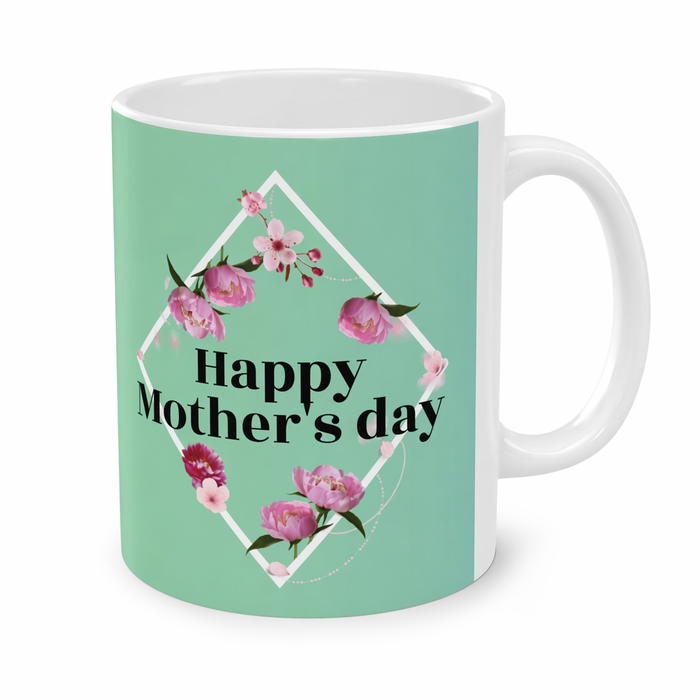Peony Theme 11oz Mug for a Joyful Mother's Day Default