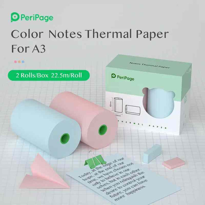 PeriPage A3 80×50mm Thermal Paper 2-Rolls/Box