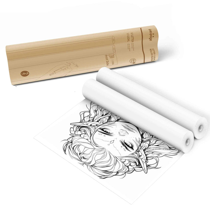 PeriPage A40 thermal paper rolls and folded sheets packaging for A4 thermal printers
