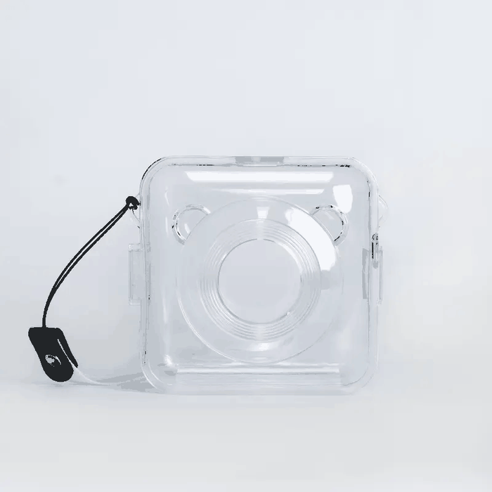 Transparent PeriPage A6 Protection Case, Clear with Nylon Strap for Easy Carry