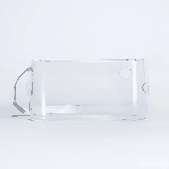 Clear PeriPage A9 Max Protection Case with durable plastic, designed for secure storage and transport of the PeriPage A9 printer. Includes a lanyard for portability
