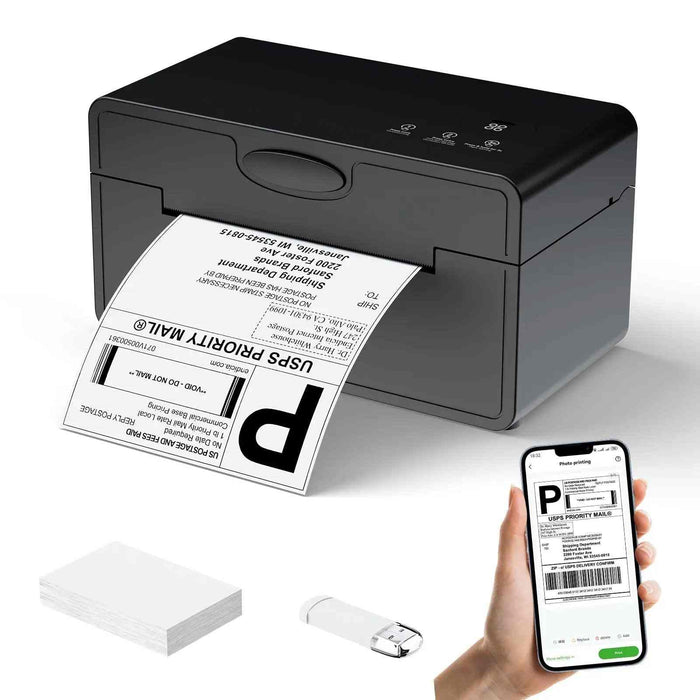 Maximize efficiency with the PeriPage PB41 thermal label printer - its inkless technology and jam-proof design provide reliable, low-cost operation for high-volume printing needs.