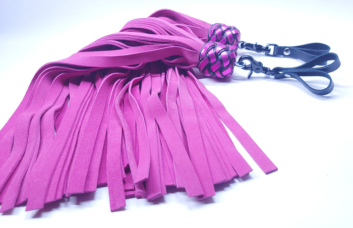 Pink Suede Finger Floggers- In Stock