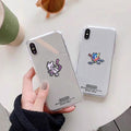 Pixel Art Phone Case with Lanyard: clear, green pixelated green character, pixel art, cartoon style