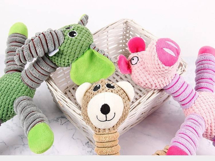 Plush Puzzle Squeaky Dog Toy