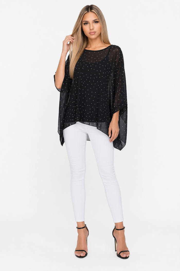 Polka Dot Chiffon Blouse for Women Default