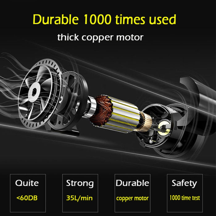 Portable 12V 150 PSI Air Pump for Inflating Tires: silver, red air inflator nozzle adapter set, functional style