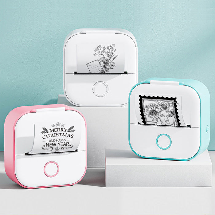 Portable Mini Thermal Label Printer Bluetooth printing