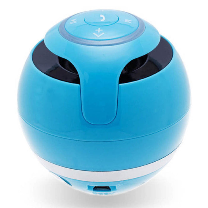 Portable Mini Wireless Speaker with Powerful Bass: white, purple electronic device, minimal futuristic style