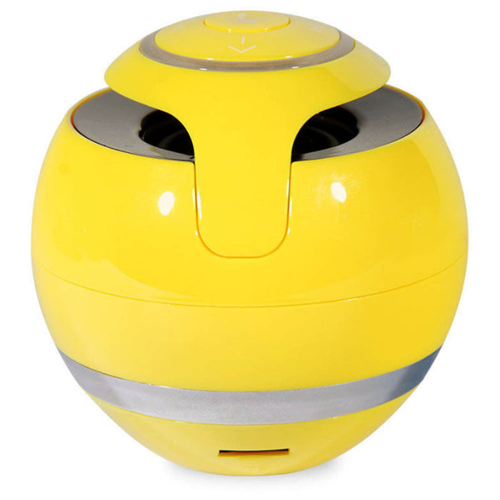 Portable Mini Wireless Speaker with Powerful Bass: white, purple electronic device, minimal futuristic style