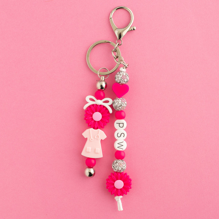 PSW Care Keychain Shop the Image for silicone crafting from Cara & Co crafting supply