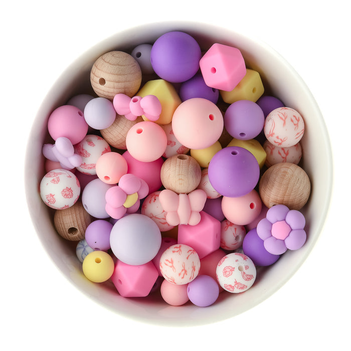 Puffy Summer Themed Silicone Bead Pack Silicone from Cara & Co Craft Supply