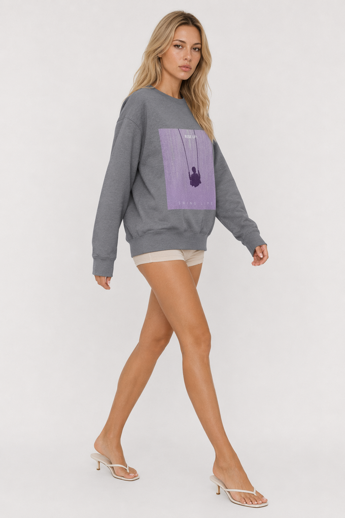 Purple Logo Sweatshirt for Women Default