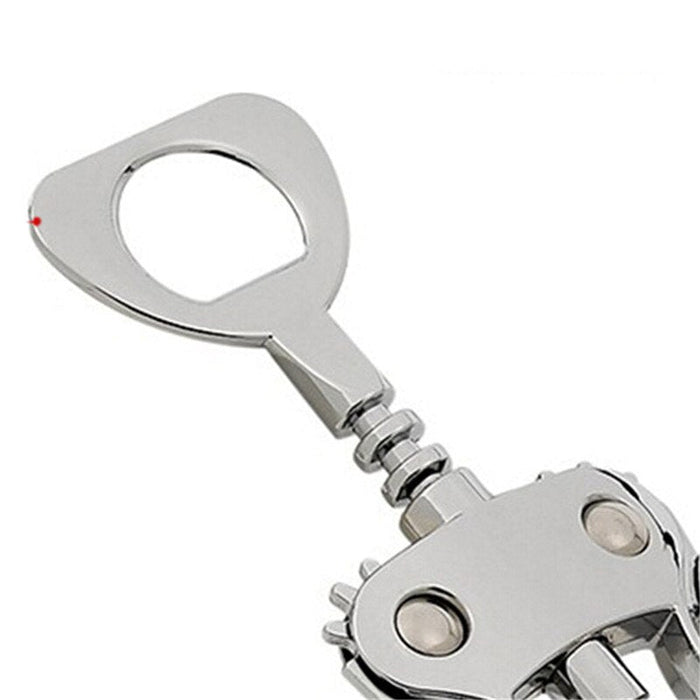 Quality Lever Corkscrews, Top-notch Wine Opener for Your Kitchen: silver, black winged corkscrew bottle opener, functional mo