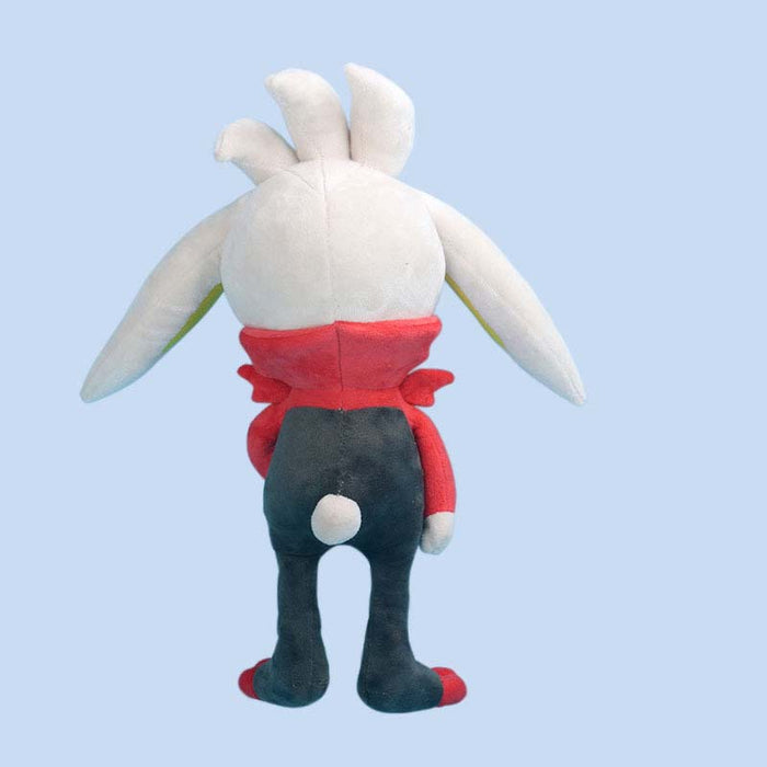 Raboot Plush Toy: Cute & Durable: white, yellow rabbit-like cartoon character, cartoon/kawaii style