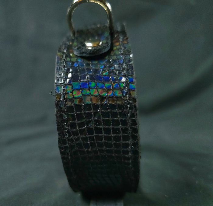 Rainbow Snake Spiked Collar