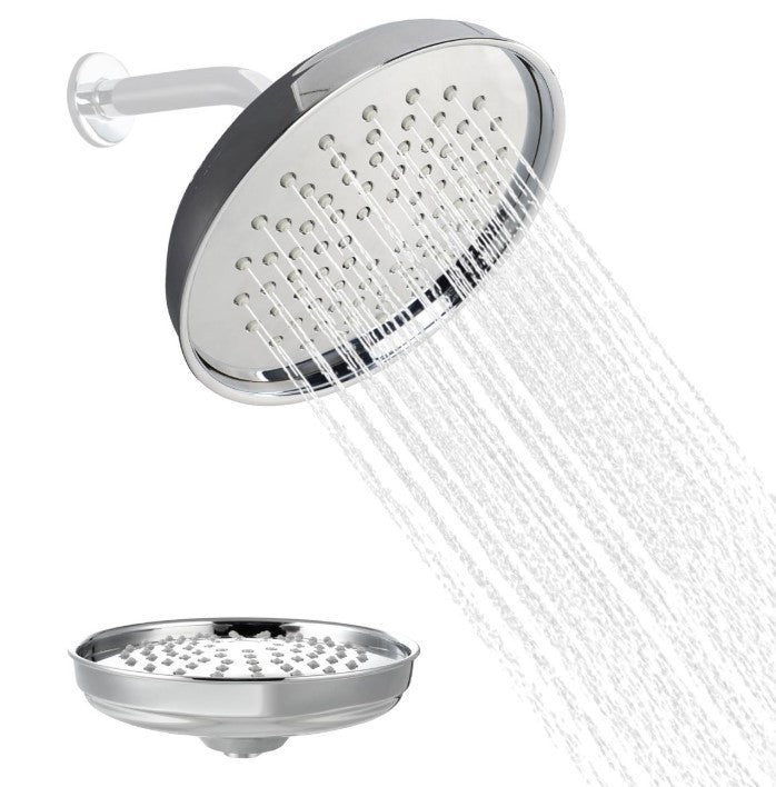 Rainfall Shower Head 9 Inch High Pressure Fixed Shower Head 360 Adjustable-195