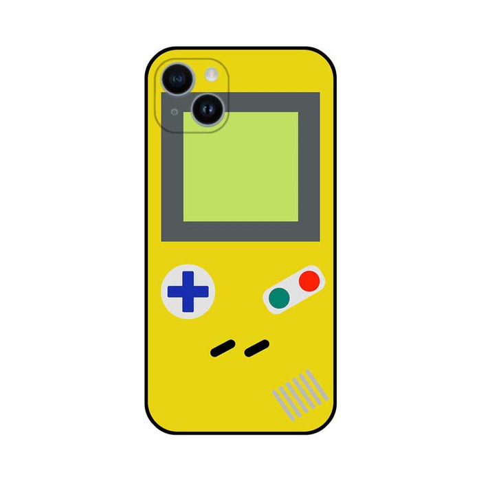 Retro Game Console Phone Case: white, black retro handheld game console, cartoon retro gaming style