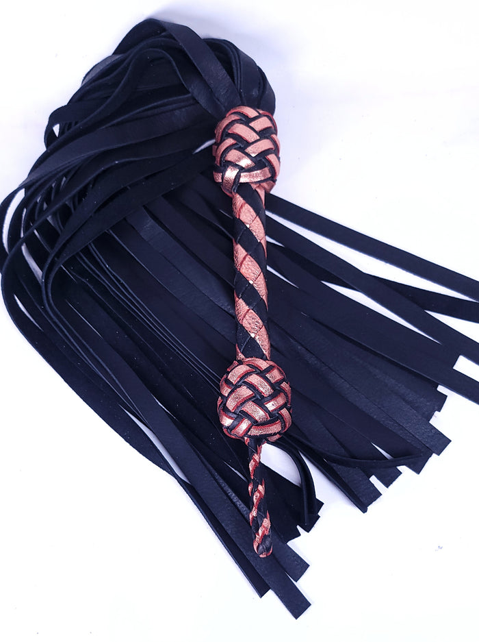 Rose Gold Deerskin Flogger- In Stock