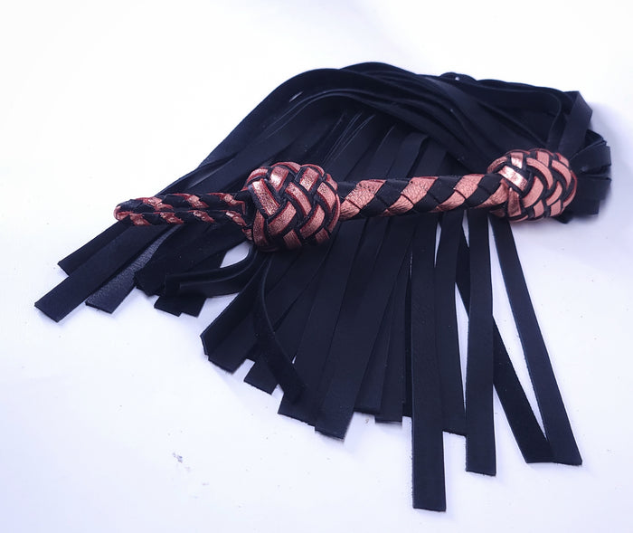 Rose Gold Deerskin Flogger- In Stock