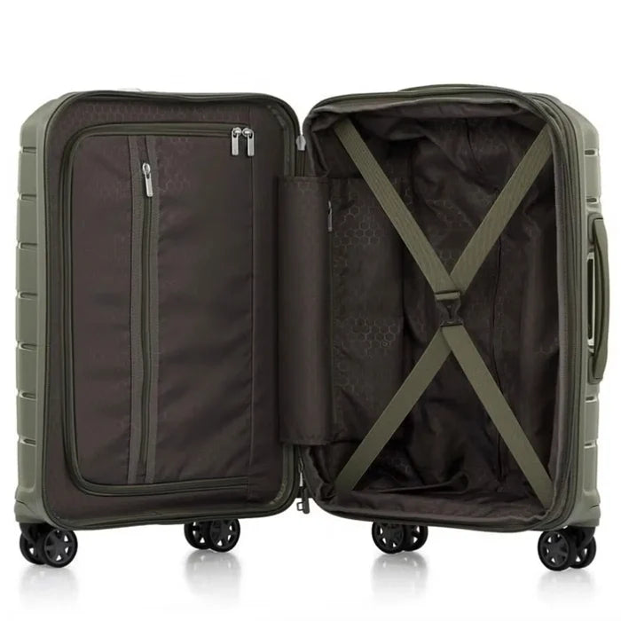 Samsonite Oc2Lite 55 cm 4 Wheeled Expandable Carry-On Spinner Suitcase - Olive Green